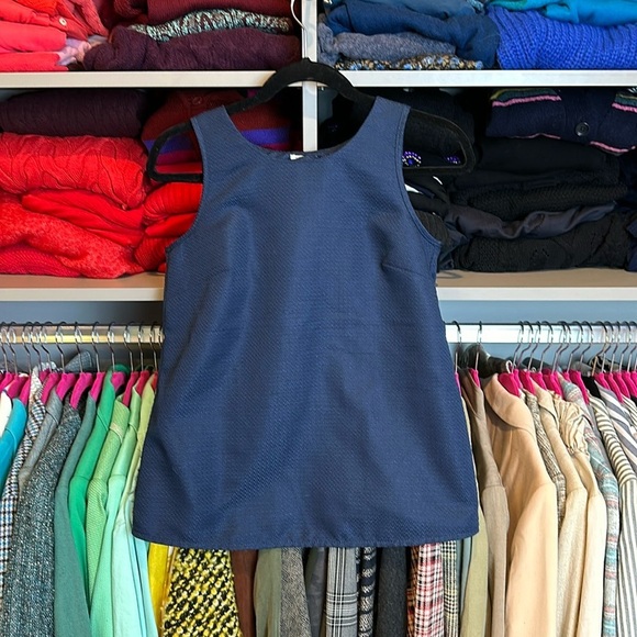J Crew navy cross back sleeveless top size 0​ - Picture 1 of 3
